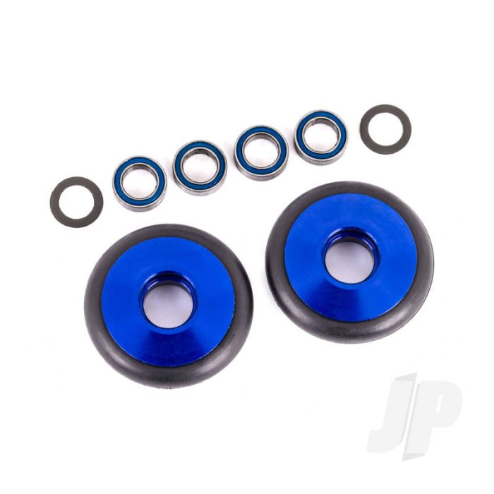 Traxxas Wheels, Wheelie Bar, 6061-T6 Aluminium (Blue-Anodised) (2)/ 5X8X2.5Mm Ball Bearings (4)/ O-Rings (2)/ 5X8X0.3Mm Tw (2) (TRX9461X) Traxxas Wheels, Wheelie Bar, 6061-T6 Aluminium (Blue-Anodised) (2)/ 5X8X2.5Mm Ball Bearings (4)/ O-Rings (2)/ 5X8X0.3Mm Tw (2) (TRX9461X)