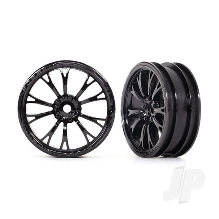 Traxxas Wheels, Weld Gloss Black (Front) (2) (TRX9472) Traxxas Wheels, Weld Gloss Black (Front) (2) (TRX9472)