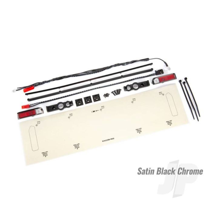 Traxxas Led Lights, Tail Lights (Red)/ Power Harness/ Tail Light Housings (Left & Right)/ Tailgate Trim (Satin Black Chrome)/ Zip Ties (3) (TRX9497A) Traxxas Led Lights, Tail Lights (Red)/ Power Harness/ Tail Light Housings (Left & Right)/ Tailgate Trim (Satin Black Chrome)/ Zip Ties (3) (TRX9497A)