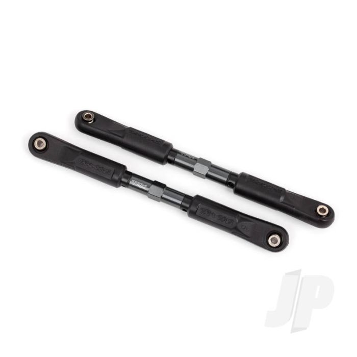 Traxxas Toe Links, Sledge (Tubes Dark Titanium-Anodised, 7075-T6 Aluminium, Stronger Than Titanium) (120Mm) (2)/ Rod Ends, Assembled With Steel Hollow Balls (4)/ Aluminium Wrench, 8Mm (1) (TRX9549A) Traxxas Toe Links, Sledge (Tubes Dark Titanium-Anodised, 7075-T6 Aluminium, Stronger Than Titanium) (120Mm) (2)/ Rod Ends, Assembled With Steel Hollow Balls (4)/ Aluminium Wrench, 8Mm (1) (TRX9549A)