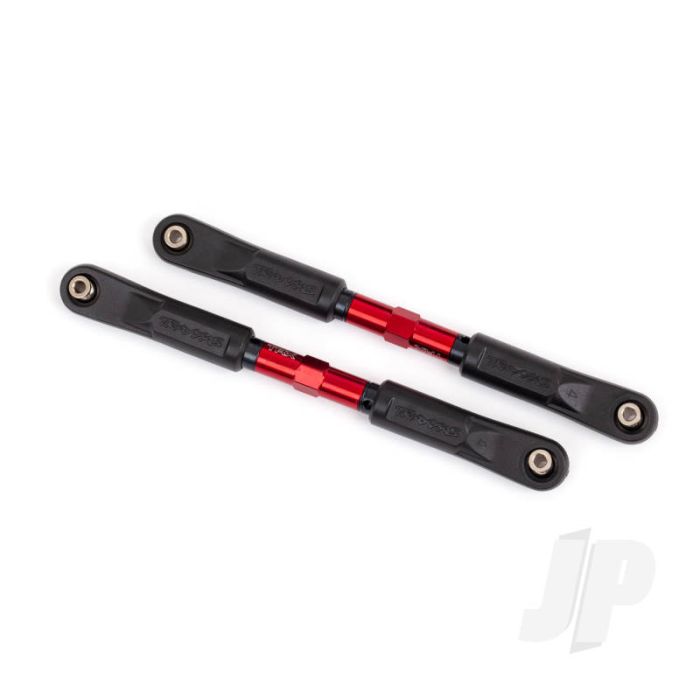 Traxxas Toe Links, Sledge (Tubes Red-Anodised, 7075-T6 Aluminium, Stronger Than Titanium) (120Mm) (2)/ Rod Ends, Assembled With Steel Hollow Balls (4)/ Aluminium Wrench, 8Mm (1) (TRX9549R) Traxxas Toe Links, Sledge (Tubes Red-Anodised, 7075-T6 Aluminium, Stronger Than Titanium) (120Mm) (2)/ Rod Ends, Assembled With Steel Hollow Balls (4)/ Aluminium Wrench, 8Mm (1) (TRX9549R)
