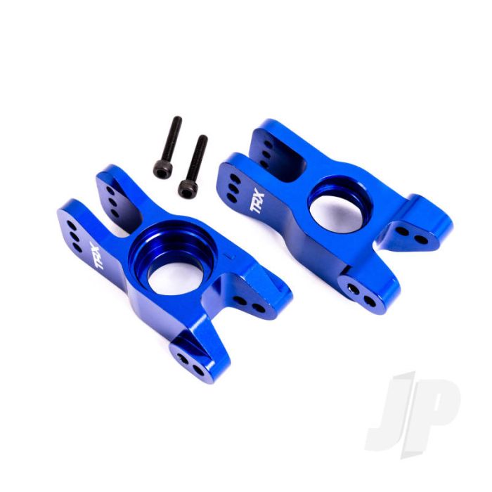 Traxxas Carriers, Stub Axle, 6061-T6 Aluminium (Blue-Anodised) (Left And Right) (TRX9552X) Traxxas Carriers, Stub Axle, 6061-T6 Aluminium (Blue-Anodised) (Left And Right) (TRX9552X)