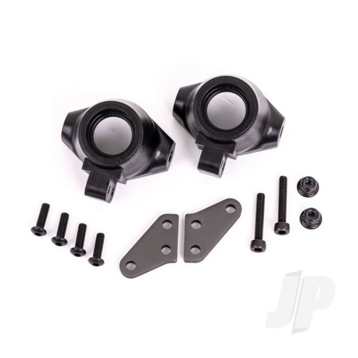 Traxxas Steering Blocks, Left & Right / Steering Block Arms (Aluminium, Dark Titanium-Anodised) (2) / 3X18Mm Cs (2) / M3X0.5Mm Nl (2) (TRX9637A) Traxxas Steering Blocks, Left & Right / Steering Block Arms (Aluminium, Dark Titanium-Anodised) (2) / 3X18Mm Cs (2) / M3X0.5Mm Nl (2) (TRX9637A)