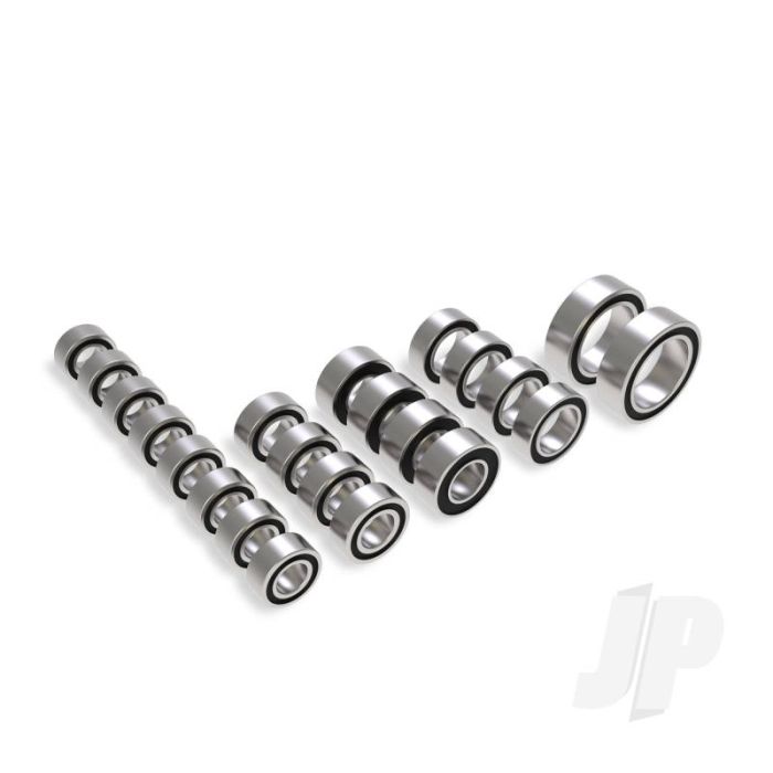 Traxxas Ball Bearing Set, Black Rubber Sealed, Complete (3X6X2.5Mm (8), 5X8X2.5Mm (4), 4X8X3Mm (4), 8X12X3.5Mm (2), 3.5X7X2.5Mm (4)) (TRX9745X) Traxxas Ball Bearing Set, Black Rubber Sealed, Complete (3X6X2.5Mm (8), 5X8X2.5Mm (4), 4X8X3Mm (4), 8X12X3.5Mm (2), 3.5X7X2.5Mm (4)) (TRX9745X)