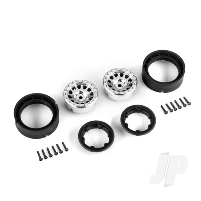 Traxxas Wheels, Method 105 1.0In, (Satin Chrome) (2) (TRX9781-SATIN) Traxxas Wheels, Method 105 1.0In, (Satin Chrome) (2) (TRX9781-SATIN)
