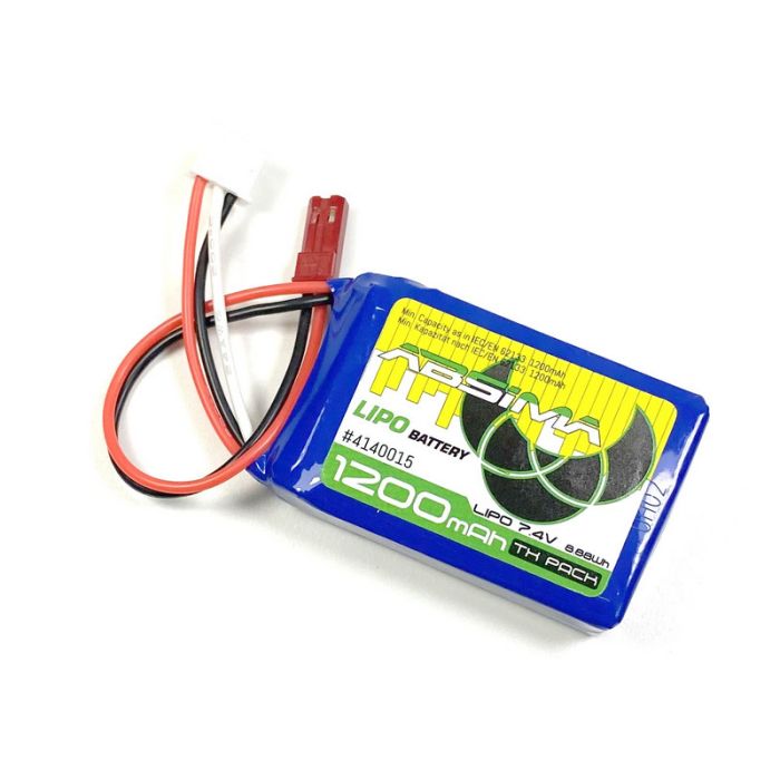 Absima TX Lipo 2S 7.4V 1200mAh Sc (BEC-Plug) (AB4140015) Absima TX Lipo 2S 7.4V 1200mAh Sc (BEC-Plug) (AB4140015)