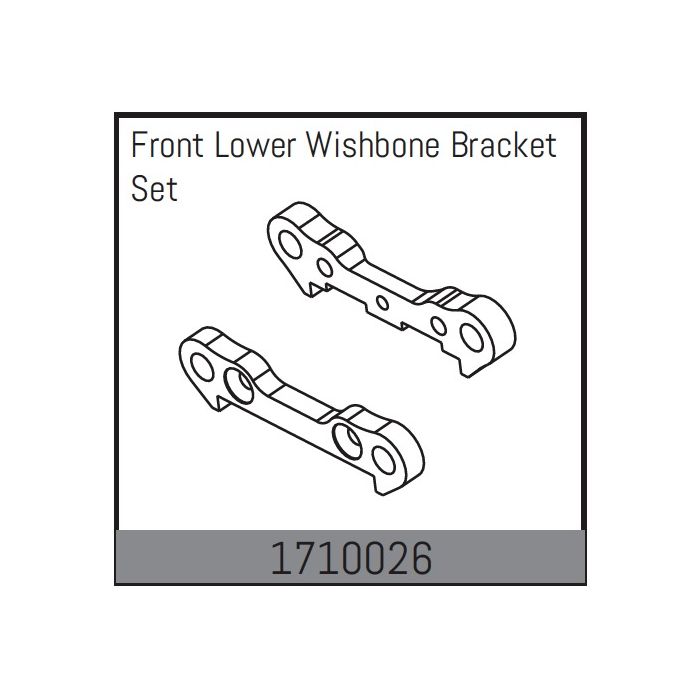 Absima Front Lower Wishbone Bracket Set  (AB1710026)