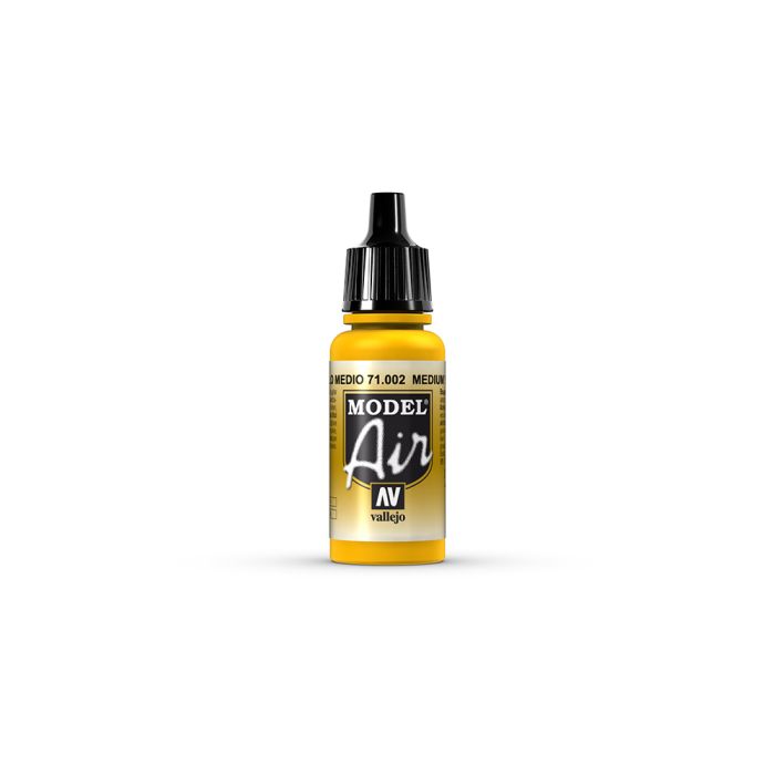 AV Vallejo Model Air 17ml - Medium Yellow AV Vallejo Model Air 17ml - Medium Yellow