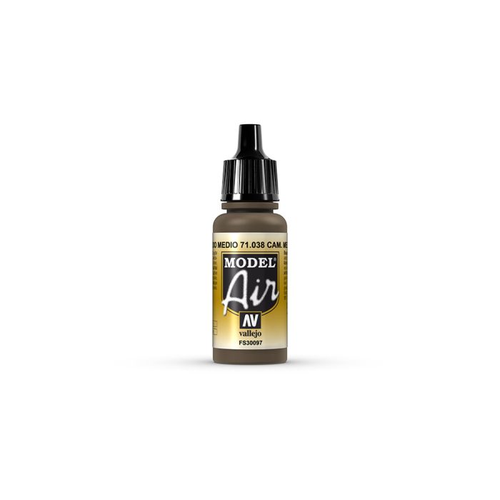 AV Vallejo Model Air 17ml - Camouflage Medium Brown