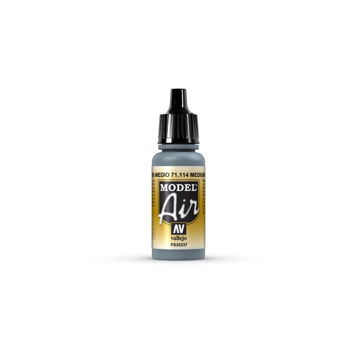AV Vallejo Model Air 17ml - Medium Grey AV Vallejo Model Air 17ml - Medium Grey