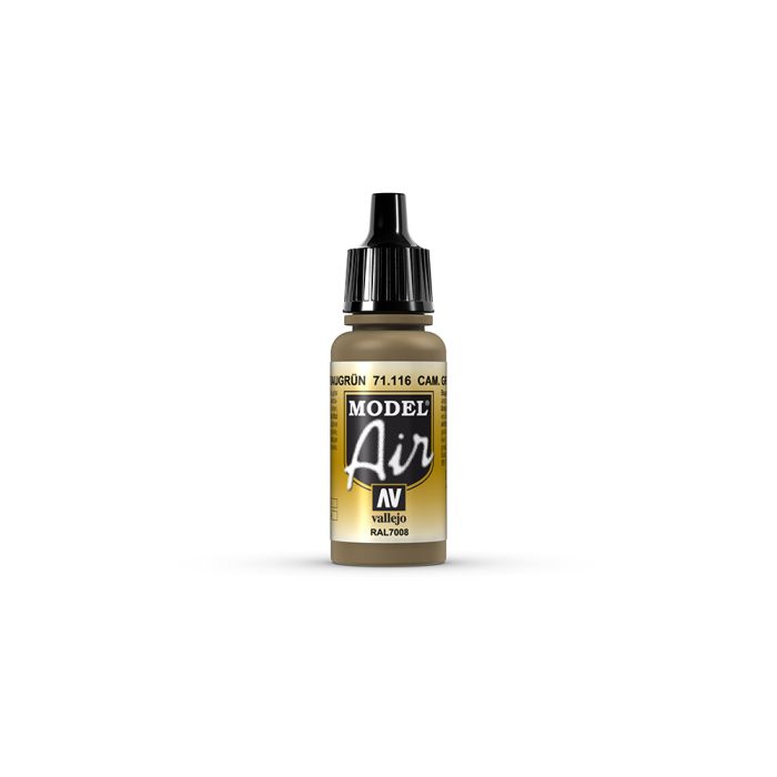 AV Vallejo Model Air 17ml  - Camouflage Grey Green RAL7008