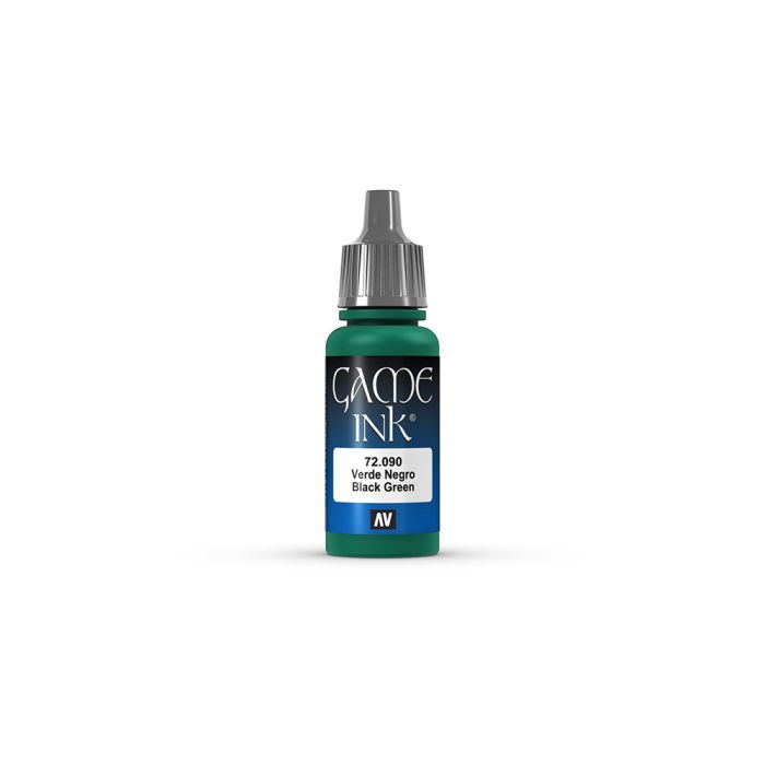 AV Vallejo Game Color Game Ink 17ml - Inky Black Green