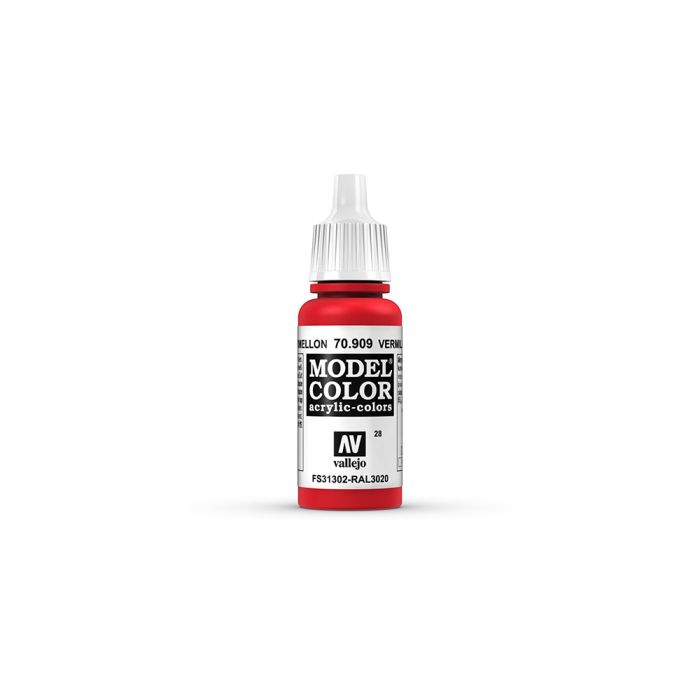 AV Vallejo Model Color 17ml - Vermillion AV Vallejo Model Color 17ml - Vermillion
