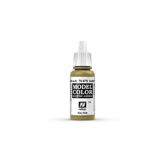 AV Vallejo Model Color 17ml - Dark Yellow AV Vallejo Model Color 17ml - Dark Yellow