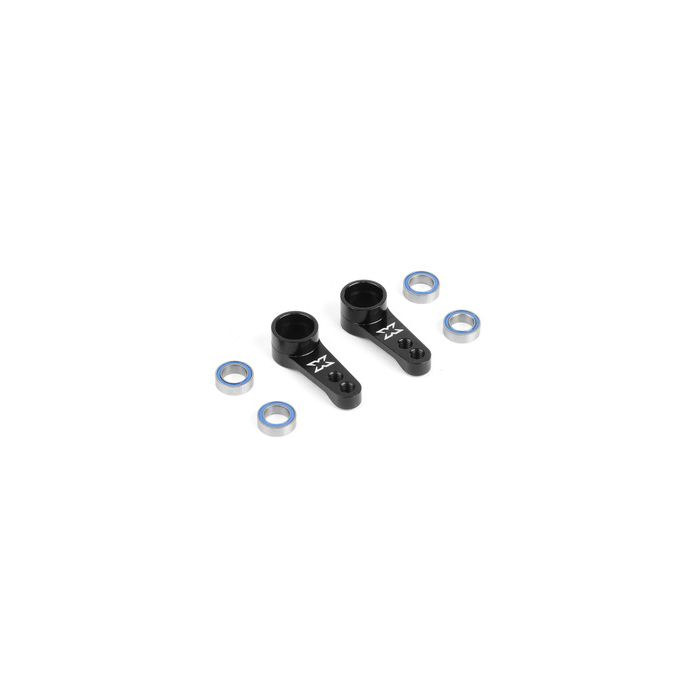 Xray Alu Dual Servo Saver Arm - Black + Ball-Bearings (2) (XR302525-K) Xray Alu Dual Servo Saver Arm - Black + Ball-Bearings (2) (XR302525-K)