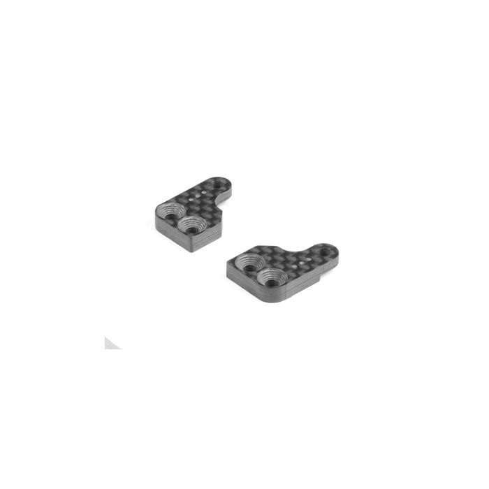 Xray Graphite Extension For Alu Steering Block With Backstop - 3 Dots (2) (XR322286) Xray Graphite Extension For Alu Steering Block With Backstop - 3 Dots (2) (XR322286)