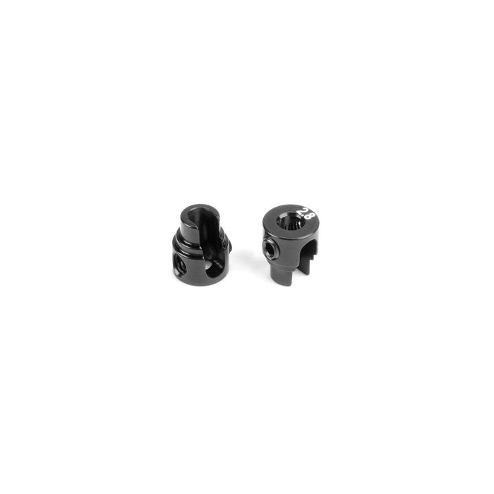 Xray Alu Cutted Anti-Roll Bar Collar O2.8 - Black (2) (XR343485-K)
