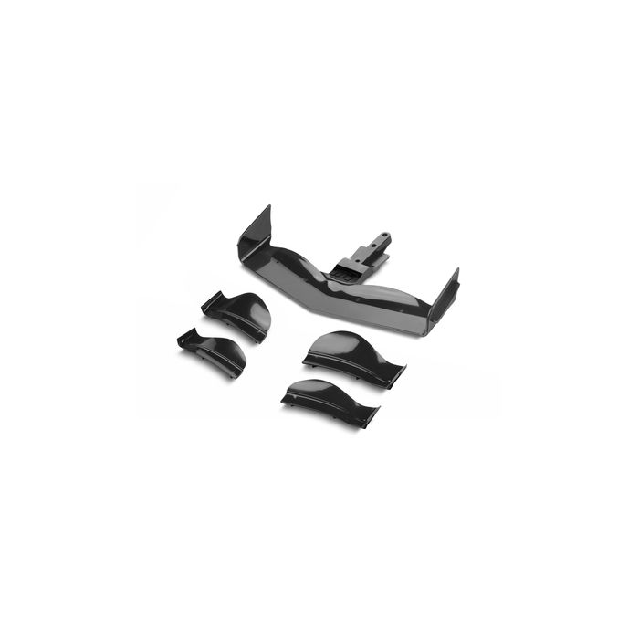 Xray X1 Composite Adjustable Front Wing - Black - Flat Design (XR371204-K) Xray X1 Composite Adjustable Front Wing - Black - Flat Design (XR371204-K)