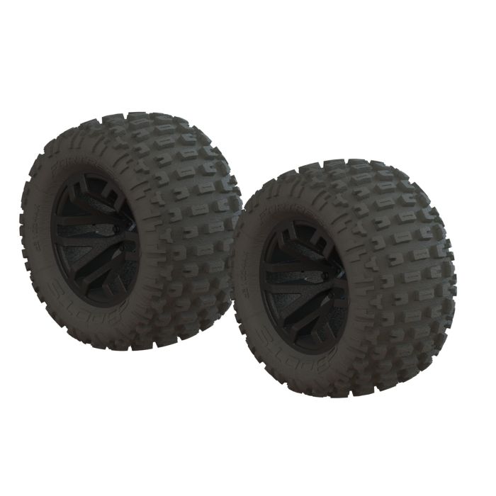Arrma dBoots Fortress MT Tire Set Glued Blk (2) Arrma dBoots Fortress MT Tire Set Glued Blk (2)
