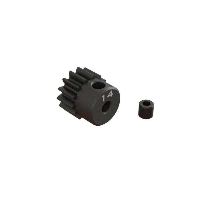 Arrma 14T 0.8Mod 1/8" Bore CNC Steel Pinion Gear (Z-ARA311076) Arrma 14T 0.8Mod 1/8" Bore CNC Steel Pinion Gear (Z-ARA311076)