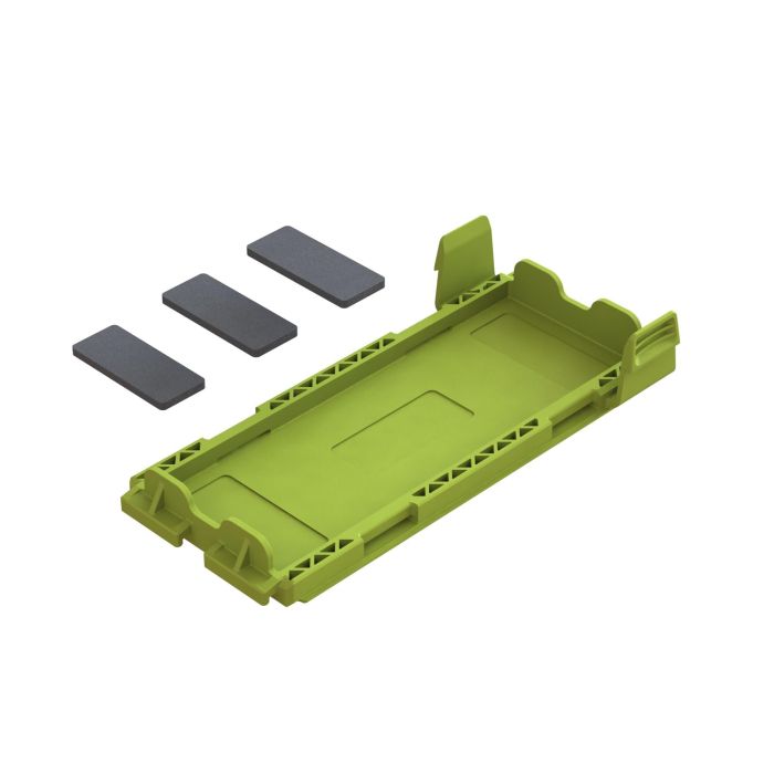 Arrma Battery Door Set - Fluoro Yellow (Z-ARA320775) Arrma Battery Door Set - Fluoro Yellow (Z-ARA320775)