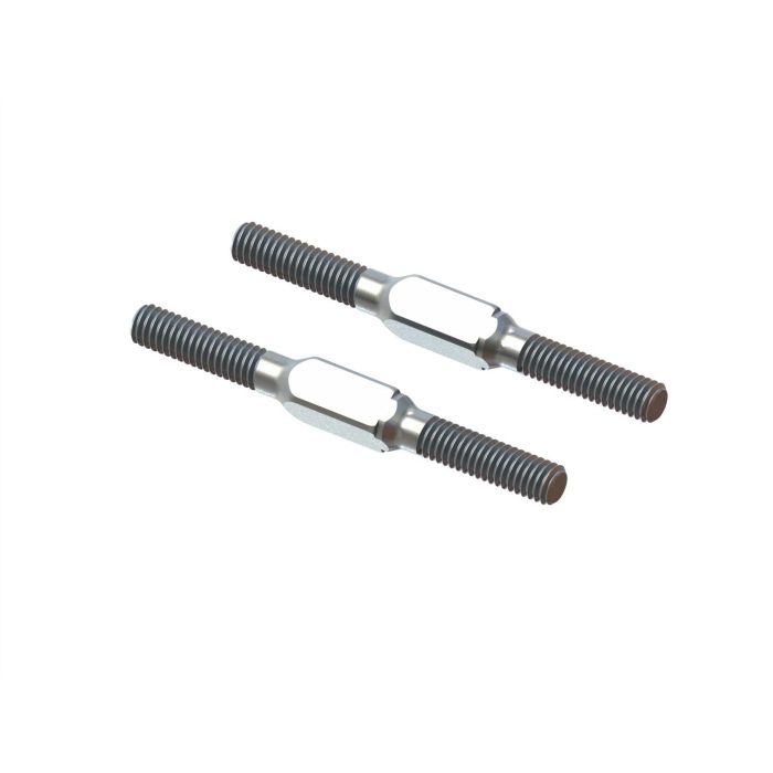 Arrma Steel Turnbuckle M4x45mm Silver (2) Arrma Steel Turnbuckle M4x45mm Silver (2)