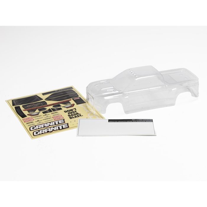 Arrma Granite GROM Body, Clear (Z-ARA412004) Arrma Granite GROM Body, Clear (Z-ARA412004)
