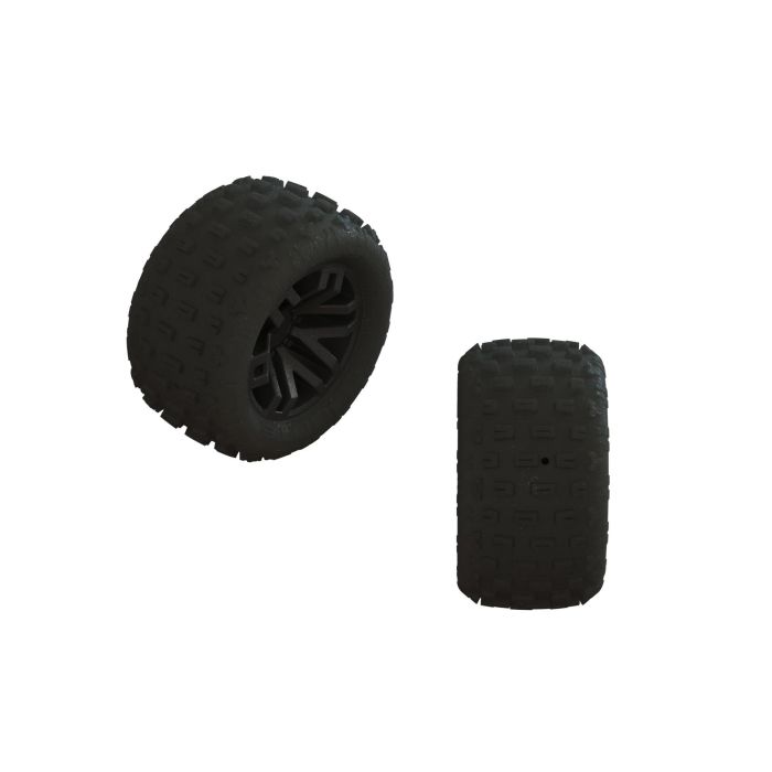 Arrma dBoots 'FORTRESS' 1/18th Tire Set Glued (Black) (2 Pairs) (Z-ARA550112) Arrma dBoots 'FORTRESS' 1/18th Tire Set Glued (Black) (2 Pairs) (Z-ARA550112)