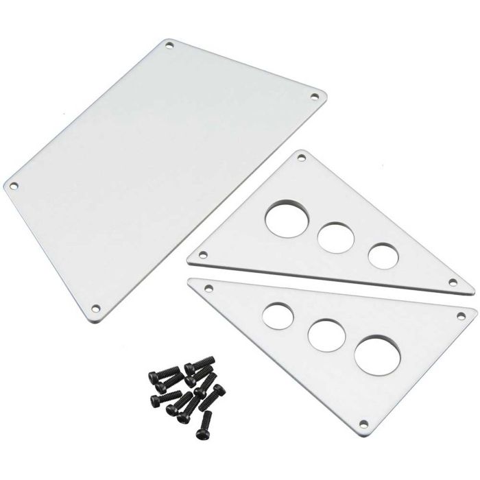Axial Front Skid Plates Alum Silver (Z-AX30530) Axial Front Skid Plates Alum Silver (Z-AX30530)