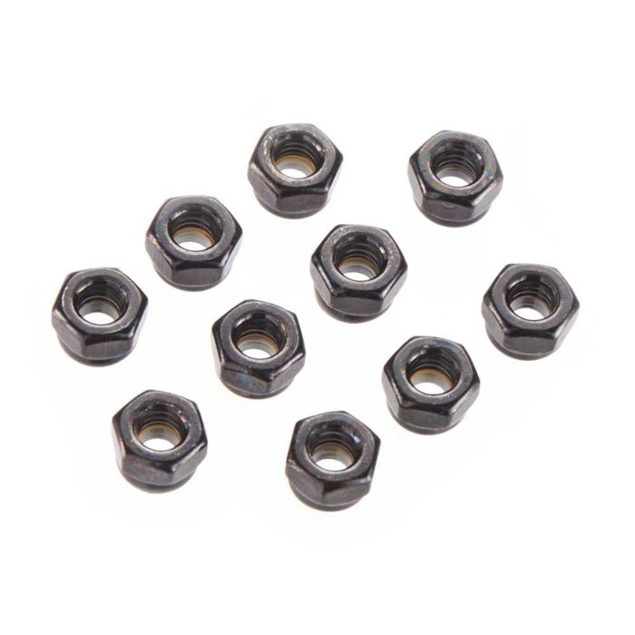 Axial Nylon Locking Hex Nut 4mm Black (10) (Z-AX31051) Axial Nylon Locking Hex Nut 4mm Black (10) (Z-AX31051)