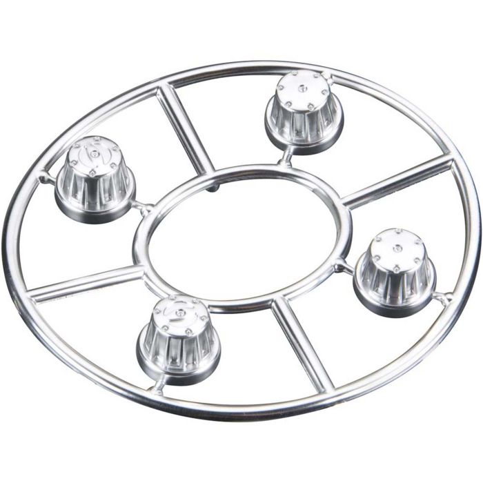 Axial Hub Cover Set Satin Chrome (4) (Z-AX8080) Axial Hub Cover Set Satin Chrome (4) (Z-AX8080)