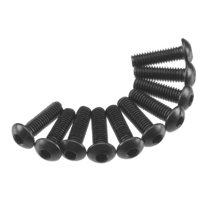 Axial Hex Socket Button Head M3x10mm Black (10) (Z-AXA115) Axial Hex Socket Button Head M3x10mm Black (10) (Z-AXA115)