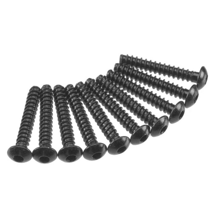 Axial Hex Tap Button Head M3x18mm Black (10) (Z-AXA438) Axial Hex Tap Button Head M3x18mm Black (10) (Z-AXA438)