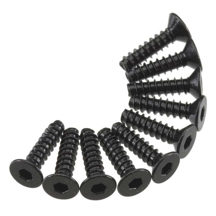 Axial Hex Socket Tap Flat Head M3x12mm Black (10) (Z-AXA466) Axial Hex Socket Tap Flat Head M3x12mm Black (10) (Z-AXA466)