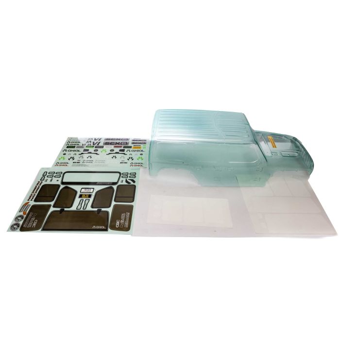 Axial SCX6: Jeep JLU 4dr Wrangler Body (Clear) (Z-AXI250000) Axial SCX6: Jeep JLU 4dr Wrangler Body (Clear) (Z-AXI250000)