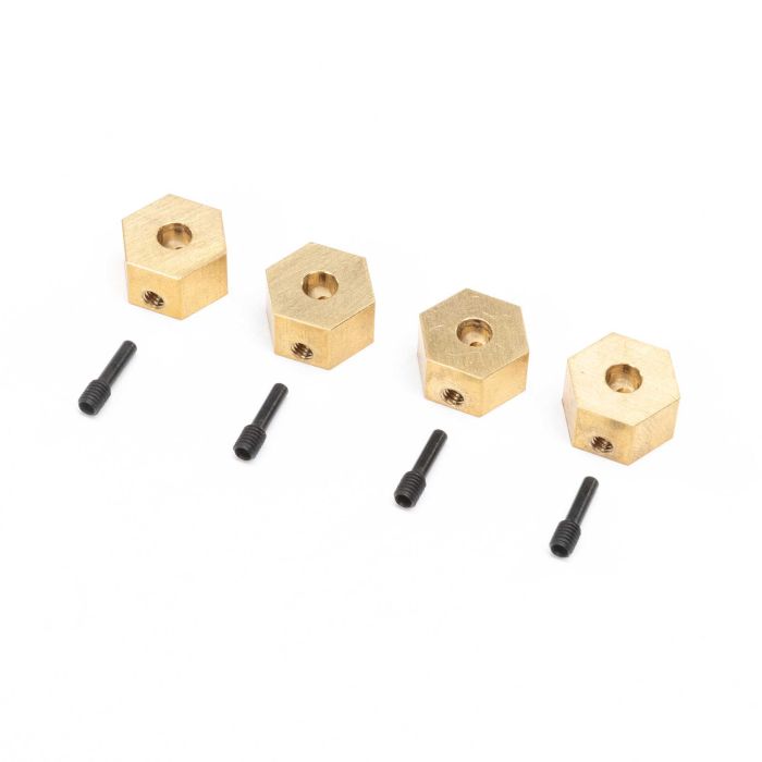 Axial Hex Hubs, Brass (7g): UTB18 (4) (Z-AXI312005) Axial Hex Hubs, Brass (7g): UTB18 (4) (Z-AXI312005)