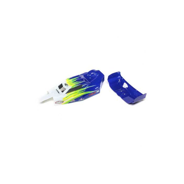 Losi Body & Wing, Blue/White: Mini-B (Z-LOS210019) Losi Body & Wing, Blue/White: Mini-B (Z-LOS210019)