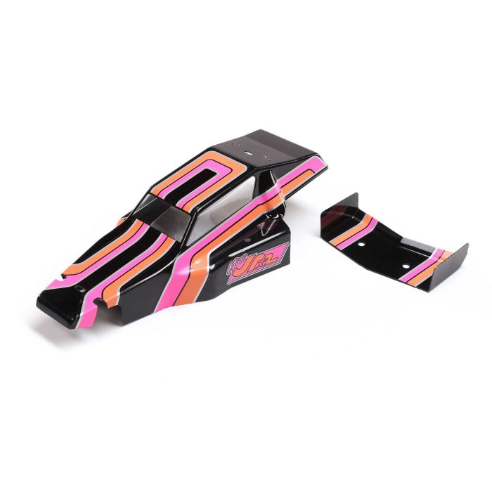 Losi Body & Wing, Black: Mini JRX2 (Z-LOS210027)