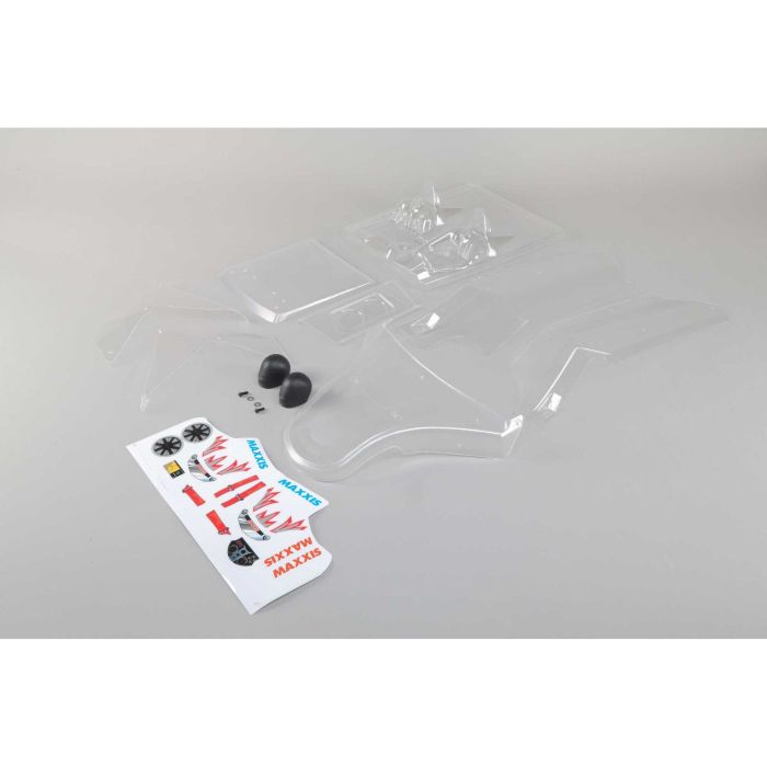 Losi Body Set w/sticker sheet, Clear: DBXL-E (Z-LOS250018) Losi Body Set w/sticker sheet, Clear: DBXL-E (Z-LOS250018)