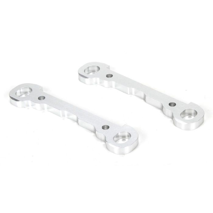 Losi Hinge Pin Braces, Front, Alum, Silver, MTXL (2) (Z-LOS254030) Losi Hinge Pin Braces, Front, Alum, Silver, MTXL (2) (Z-LOS254030)