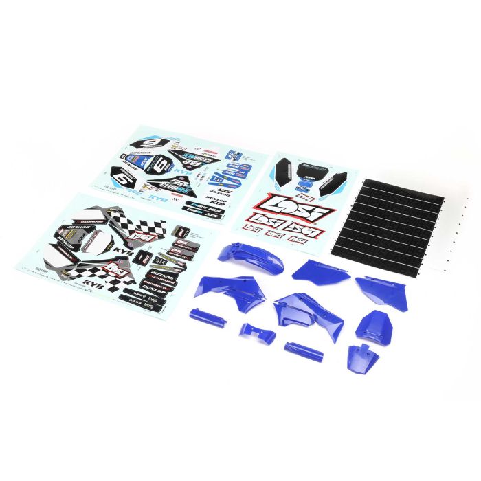 Losi Blue Plastics with Wraps: Promoto-MX (Z-LOS260001) Losi Blue Plastics with Wraps: Promoto-MX (Z-LOS260001)