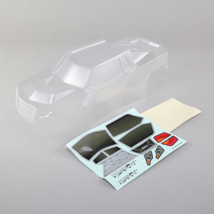 Losi Body Set w/window mask, Clear: LST 3XL-E (Z-LOS340000) Losi Body Set w/window mask, Clear: LST 3XL-E (Z-LOS340000)