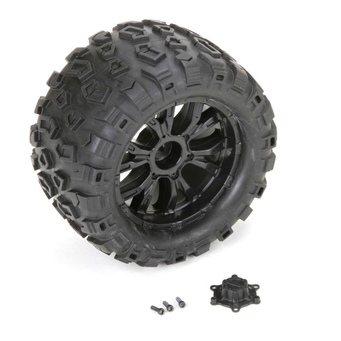 Losi Wheel and Tire Mounted (2): TEN MT (Z-LOS43010) Losi Wheel and Tire Mounted (2): TEN MT (Z-LOS43010)