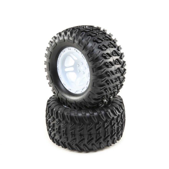 Losi Tires, Mounted White (2): TENACITY Monster Truck (Z-LOS43017) Losi Tires, Mounted White (2): TENACITY Monster Truck (Z-LOS43017)