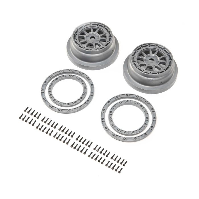 Losi Beadlock Wheel and Ring Set (2): SBR 2.0 (Z-LOS43029) Losi Beadlock Wheel and Ring Set (2): SBR 2.0 (Z-LOS43029)