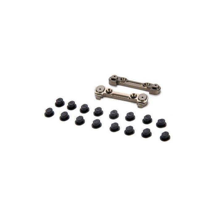 Losi Adjustable Front Hinge Pin Brace w/Inserts: 8B/8T (Z-LOSA1754) Losi Adjustable Front Hinge Pin Brace w/Inserts: 8B/8T (Z-LOSA1754)
