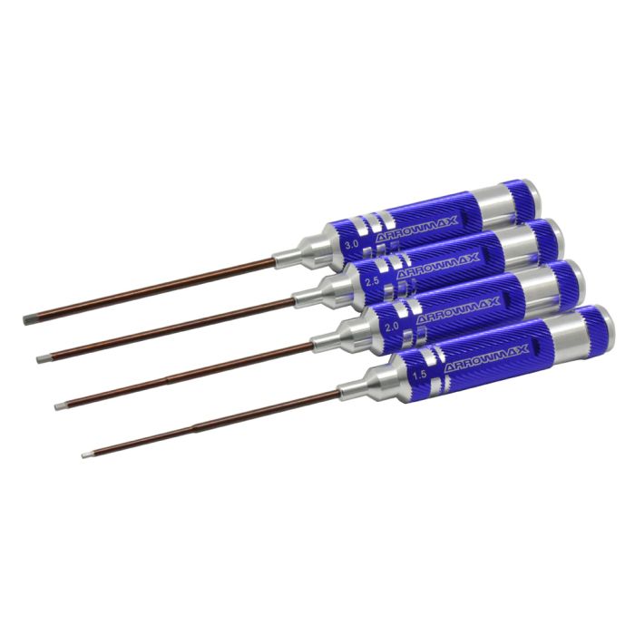 Arrowmax Allen Wrench Set 1.5 2.0 2.5 & 3.0x120mm - 4 Pcs Arrowmax Allen Wrench Set 1.5 2.0 2.5 & 3.0x120mm - 4 Pcs
