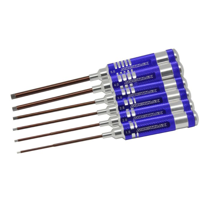 Arrowmax Allen Wrenches 1.5-2.0-2.5-3.0-4-5.0x120mm - 6 Pcs Arrowmax Allen Wrenches 1.5-2.0-2.5-3.0-4-5.0x120mm - 6 Pcs