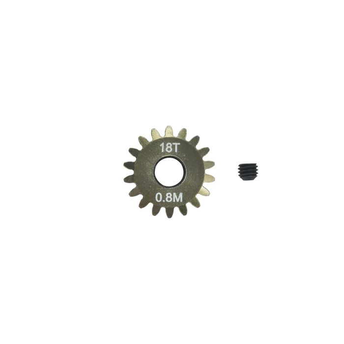 Arrowmax Pinion Gear 0.8mm (mod) - 18T (7075 Hard) (AM308018) Arrowmax Pinion Gear 0.8mm (mod) - 18T (7075 Hard) (AM308018)