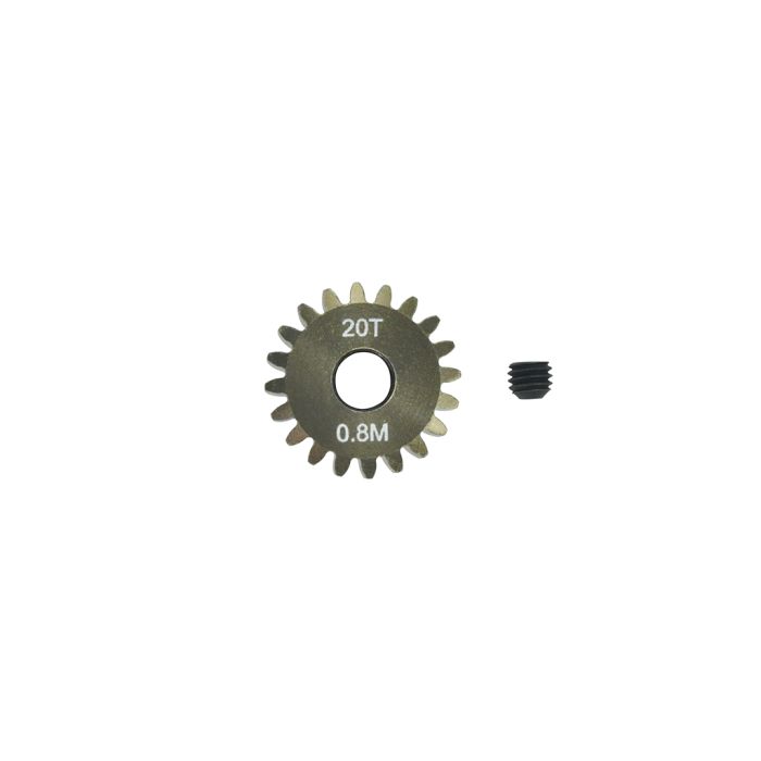 Arrowmax Pinion Gear 0.8mm (mod) - 20T (7075 Hard) (AM308020) Arrowmax Pinion Gear 0.8mm (mod) - 20T (7075 Hard) (AM308020)